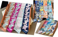2022 Autumn Silk Scarf Small Long Thin Narrow Neckerchief Bag Strap Decoration H Home Imitated Silk Scarves AllMatch Ribbon3863115