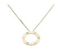 Famous Brand Jewelry Screw LOVE Necklace for Women Girls 316L Titanium Steel Slide Pendant Neckalce Collars Collier Femme Classic 5924660