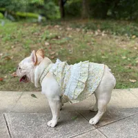 Dog Apparel Female Dog Dress XS Summer Pet Clothes Schnauzer Pug French Bulldog Clothing Welsh Corgi Shiba Inu Frenchies Dog Costume Apparel AA230327