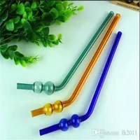 Hookahs Color gourd glass straw accessories ,Wholesale Glass Bongs, Oil Burner Glass Water Pipes,