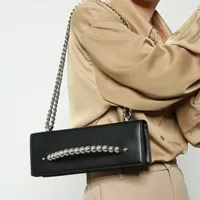 Evening Bags 2023 Style Shoulder Bag Small Square High Sense Retro Women's Messenger Crocodile Pattern Versatile Underarm