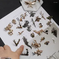 Brooches Multiple Styles Cute Animal Insect Series Enamel Brooch Collar Needle Men And Eomen Shirt Clip Pin Clothing Decoration