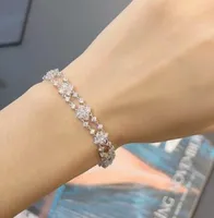 Luxurys Designer Chain Bracelets Sterling Silver And Diamond Bracelet Women Fashion Jewelry Charm Jewelry Accessories Trendy Elega6227798