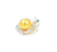 Apple Emerald Gem Pearl Pendant Necklace Setting Mounting Base 100 Solid 925 Sterling Silver Semi Mount Women039s Jewelry DIY 2433079
