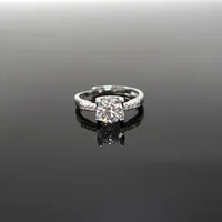 1 Ct Moissanite Ring Woman 925 Sterling Silver Princess Crown Style Engagement Anniversary Gift