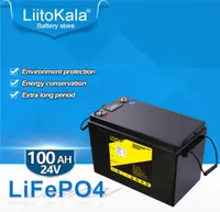 LiitoKala 24V 100Ah LiFePO4 BatterIES Solar Golf Car Forklift waterproof battery pack for invertersolar systemboat motor7852551