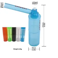 Portable Top Puff Toppuff Bottle Water Dry Herb Tobacco bong Pipe Plastic Travel Screw-on Pipes Kit Tobacco Shisha Hookah