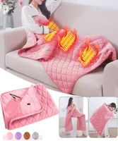 Blankets 5V USB Large Electric Blanket Powered By Power Bank Winter Bed Warmer Heated Body Heater Machine8304296