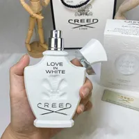 2022 mais recente 75ml Creed Love in White Perfume Men Mulheres Fragrâncias Unissex