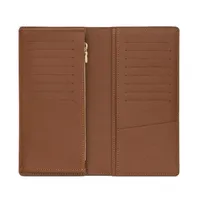 Fashion women clutch wallet pu leather wallet single zipper wallets lady ladies long classical purse with orange box card M62665150H