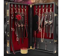Vibrator Massager Sm Bondage Kit Set 15 pcs Bdsm Adult Games Toys Handcuffs Sex5574460