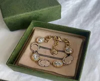 Vintage Tiger Chain Bracelets INS Fashion Letters Bangles Classy Diamond Shinning Bracelet Luxury Link Chains Bangle9498582