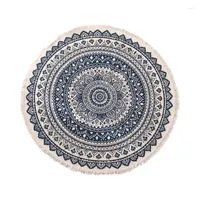 Carpets Modern Bohemian Style Small Area Rug Cotton Washable Reversible Decorative Non-slip Round For Floor Mat Carpet Rugs