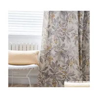 Curtain Drapes Curtains For Living Dining Room Bedroom Modern Boutique Simple Polyester Cotton Printed Sns Drop Delivery Home Gard Dhuhn