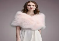 Scarves IANLAN Casual Solid Ostrich Feather Shawl Wrap For Women Bride Wedding Stole Ladies Real Turkey Fur IL000358775337