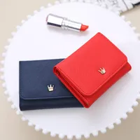 Wallets Women's Wallet Short Women Coin Purse Crown For Woman Card Holder Small Ladies Female Hasp Mini Clutch Girl