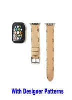 Compatible with Apple Watch Band Straps 49mm 45mm 44mm 42mm 41mm 40mm 38mm Business Pu Leathr Fashion L Designer Watchband for iWa9436592