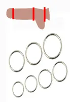 8 Sizes Stainless Steel Glans Ring Penis Male Chastity Lock Ring Sex Toys For Men Cock Ring Delay Ejaculation Male Masturbator7092449