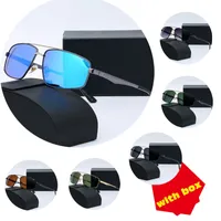 Tasarımcı Güneş Gözlüğü Klasik gözlük gözlükleri açık hava plaj güneş gözlükleri erkek kadın için renk karışımı isteğe bağlı kutu ile