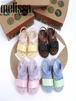 Sandals 2022 High Quality Children's Mini Jelly Shoes Baby Kids Princess Summer Roma Sandals Soft Bottom Peep-Toe Beach Shoes W0327