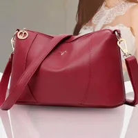 Evening Bags Women Shoulder Bag Multi Compartments Ladies Crossbody Large Capacity Faux Leather Single Strap For Dating