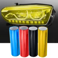 30x100cm Lâmpada de carro de carro Filme para farol adesivos Tailheiro de vinil adesivo transparente adesivo automático Decales de luz de névoa de farol de farol