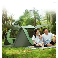 Tents And Shelters Outdoor Automatic Up Camping Tent 3 4 5 6 8 Person Portable Rainproof Family Awning Beach Pegola Car Self Driving BBQ