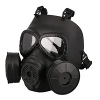 M40 Double Fan Gas Mask CS Filter Paintball Helmet Tactical Army Capacetes De Motociclista Guard FMA Cosplay1308S