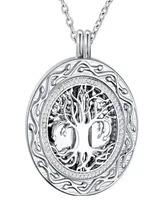 Tree of Life Round Cremation Urn Necklace Cremation Jewelry Ashes Memorial Keepsake Pendant Funnel Kit Included9778062