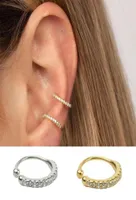 1PC Tiny Ear Cuff Dainty Conch Huggie CZ Non Pierced Diamond Nose Ring Fashion Jewelry Women Gift5469262