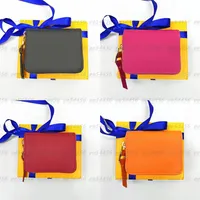 Top quality Single zipper purse WALLET Coin Purses the most stylish MON0GRAM cards and coins men leather card holder long business277p