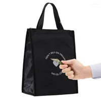 Storage Bags Lunch Bag Oxford Cloth Thermal Insulated Box Tote Cooler Handbag Bento Pouch Dinner Container School Food