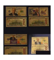 Party Favor Donald Trump 2024 Gold Foil Banknote 45Th Presidential Election Fake Bank Note Drop Delivery Home Garden Festive Suppl9400514