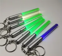 Whole Flashlight Stick Keychain Mini Torch Aluminum Key Chain Key Ring Durable Glow Pen Magic Wand Stick Lightsaber LED Light 4935362