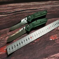 Benchmade 940 Osborne Folding Knife 3 4 S30V Satin Plain Blade Purple Anodized Spacer titanium Green Aluminum Handles243J