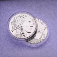 1oz 999 Fine American Silver Buffalo RARE Coin 2015 Brass Plating Silver Coin242s