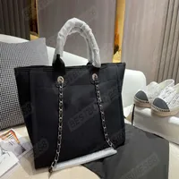 Designer candy color large capacity pearl logo beach bag hand-sewn shopping premium size 36 26213a