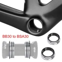 Bike Groupsets 1 Pair Bicycle Bottom Bracket Adapter Ring 42mm Aluminum Alloy BB30 To Converter Washer Adjustable Cycling Accessories 230325
