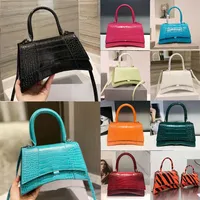 Classic Large Top Handle Bag Small Larger Women City Handbags Hourglass Womens Geninue Leather Messenger Bags Tote Crocodile Shoul239F