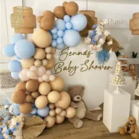 Other Event Party Supplies 88Pcs Khaki Coffee Brown Skin Color Balloons Garland Kit Latex Arch Baby Shower Birthday Wedding Decors 230327