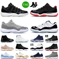 Basketball Shoes Men Women 11s Closing Ceremony Cap and Gown Metallic Silver withe bred Cool Grey Georgetown Emerald legend blue Mens Trainers Sport Sneakers Jordon