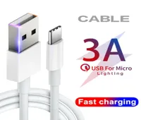 High Speed 3A USB Cable Fast Charger Micro USB Type C Charging Cables 1M 2M 3M2365710