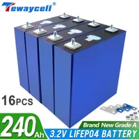 16PCS 48V 240Ah Cells Lifepo4 Battery BRAND NEW Grade A 3.2V 230Ah Rechargeable Battery Pack EU US Tax Free With Busbars