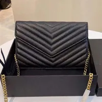 2021 new style shoulder bag high quality pu leather ladies handbag woc fashion chain women's messenger bags wallet318Y