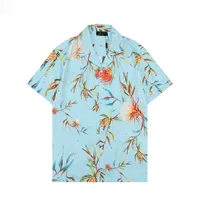 2 Men Designer Shirts Summer Shoort Sleeve Casual Shirts Fashion Loose Polos Beach Style Breathable Tshirts Tees Clothing Q57