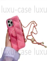 Crossbody Phone Cases Designer For IPhone 14 14 Pro Max 13Pro Max 11 12promax X Xs XR Card Bag Coin Wallet C Case Adjustable Chain2591016