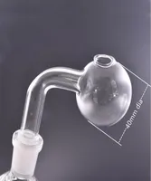 BIG size Glass Oil Burner Pipes With 10mm 14mm 18mm Male Female 40mm ball Pyrex Glass Oil bowl Smoking oil nail adapter for dab bo2271521