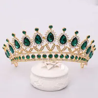 Tiaras Luxury Rhinestone Crystal Crown Bride Tiaras And Crowns Queen Diadem Pageant Crown Bridal Hair Jewelry Wedding Hair Accessories R230327