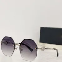 نظارات شمسية جديدة باردة أزياء نسائية نسبية مسدسات شمسية بدون إطار دايموند الأزرق UV400 Eyeglasses Outdoor Beach Opensive Onvel