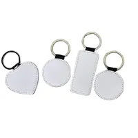 Sublimation Blanks Blank Keychains Kit Pu Leather Heat Transfer Key Chain Keyring Both Sides Printable Drop Delive Dhenj